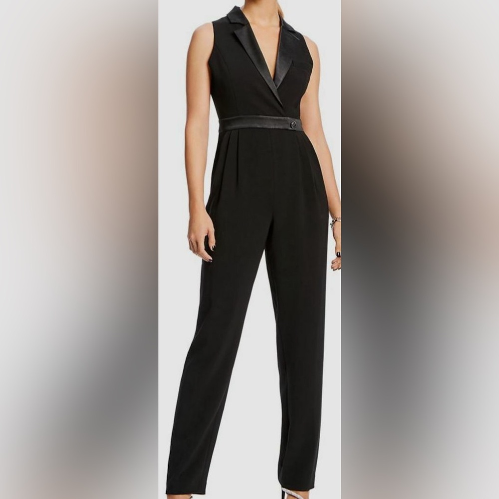 Lini Women's Belted Black Jumpsuit